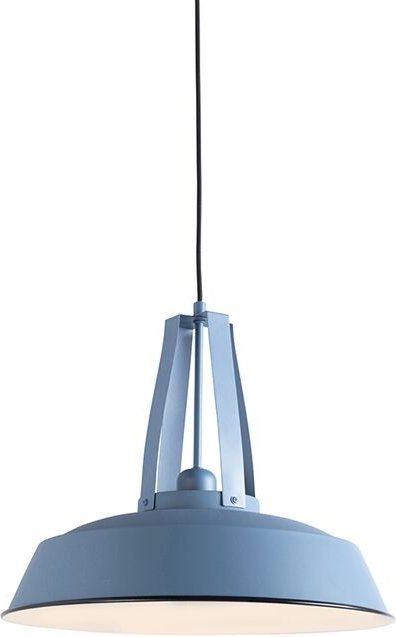 Vintage Hängelampe Blau Rund 43cm - Living
