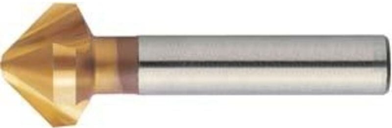 Thumbnail - Kegelsenker DIN335 hss TiN form c Zylinderschaft 90Grad 6,3mm Format