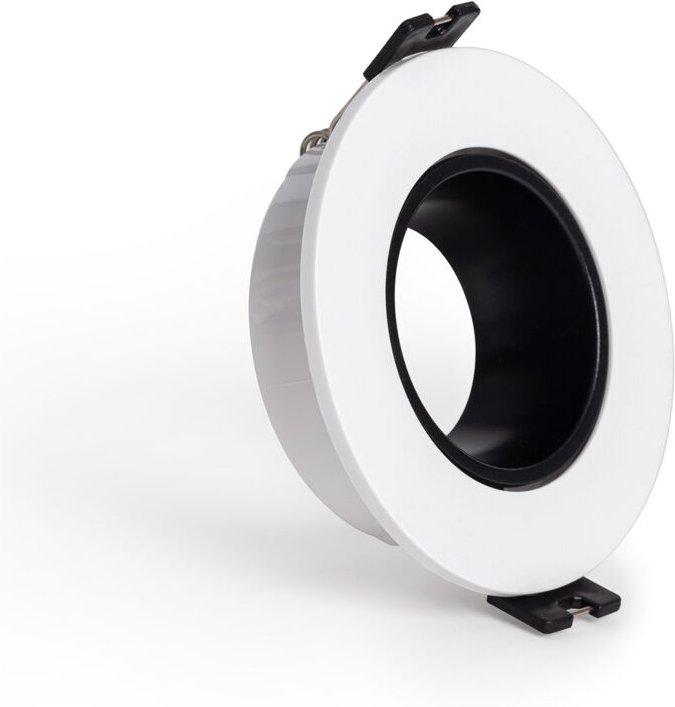 Ledkia - Downlight-Ring Niedriger UGR-Wert Schwarz für LED-Glühbirne GU10 / GU5.3 ø 70 mm Weiß / Schwarz