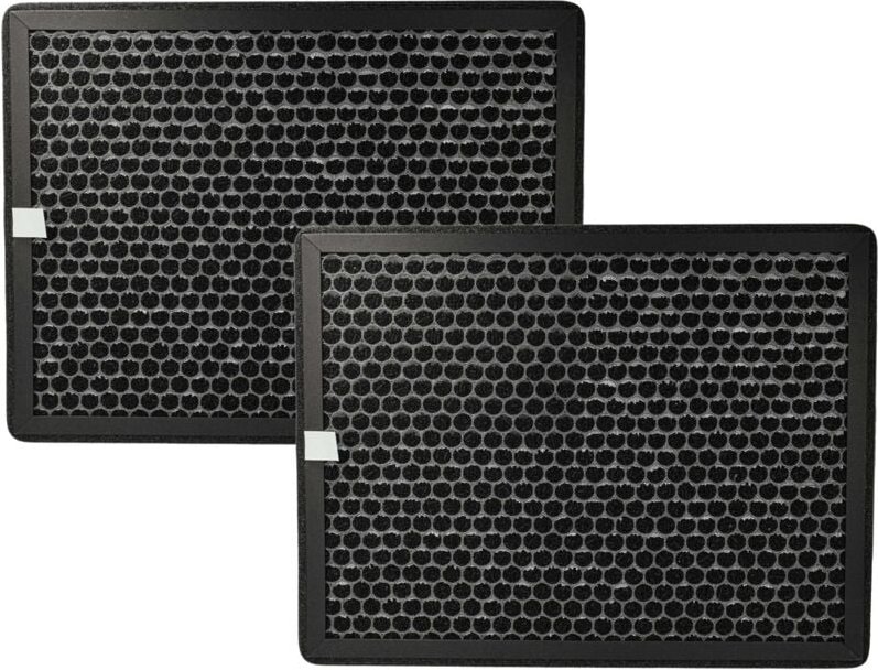2x Aktivkohlefilter kompatibel mit Philips AC3829/10, AC2889/10, AC2887/10, AC2882/10 Luftreiniger - Luftfilter Schwarz ...