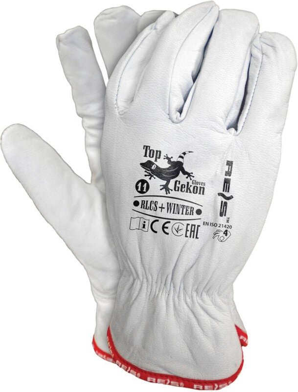 Winter-Arbeitshandschuhe aus Ziegenleder gefüttert Gr. 11