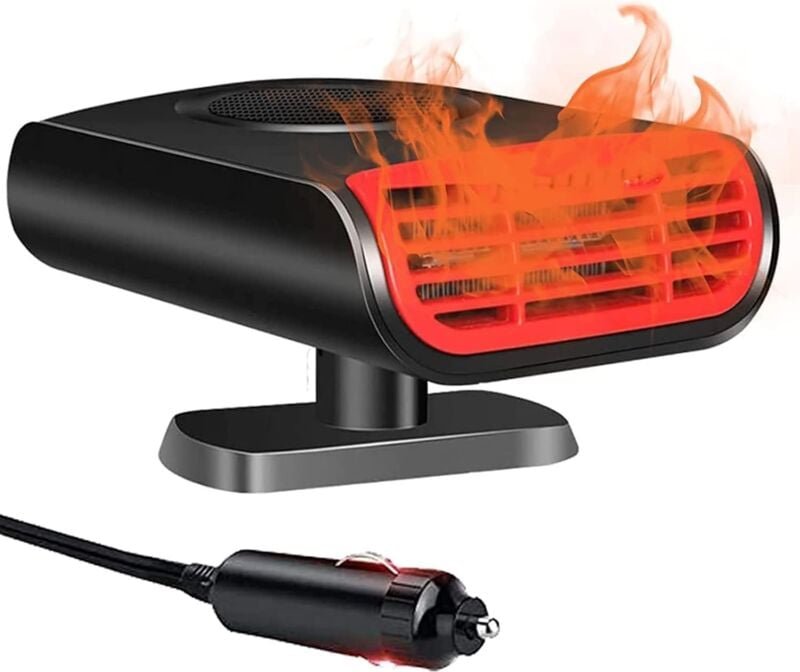 Thumbnail - Autoheizung, 12 V, 150 W, automatische Windschutzscheiben-Enteisung, tragbarer Enteisungsventilator, Luft- und Zigarette...