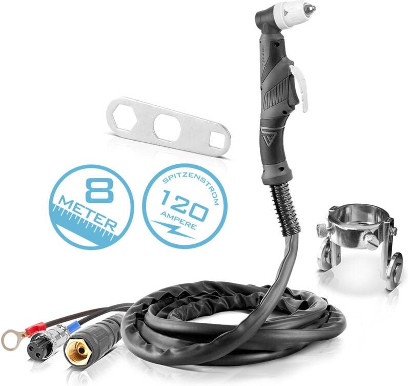 STAHLWERK Plasmaschneidbrenner P-80 / Schlauchpaket 8 Meter