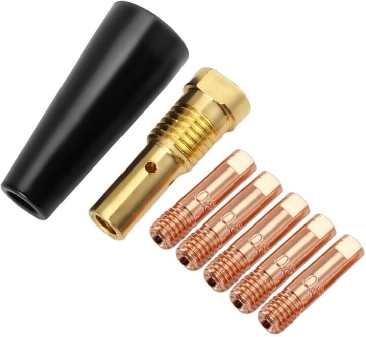 7 StüCk/Set Gaslose DüSenspitzen für FC90 FüLldrahtvorschub 0,8 Mm MIG-SchweißGeräT SchweißWerkzeuge