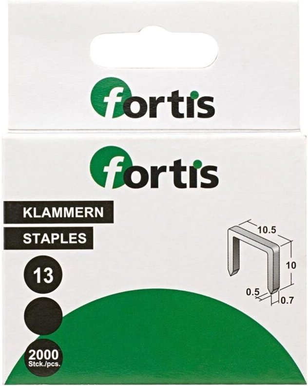 Fortis Heftklammer Typ 13, 16 mm a 2000 Stk.