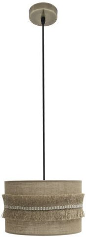 ABRILA AKUNADECOR Lederausführung Pendelleuchte mit Lampenschirm De Saco Modell Kala