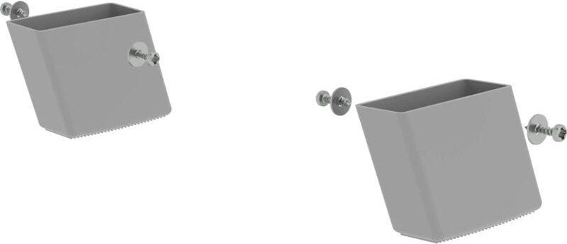 Munk - Günzburger Steigtechnik 2x Montageset Außenschuh für Holzleiter 60 x 23 mm - 019619