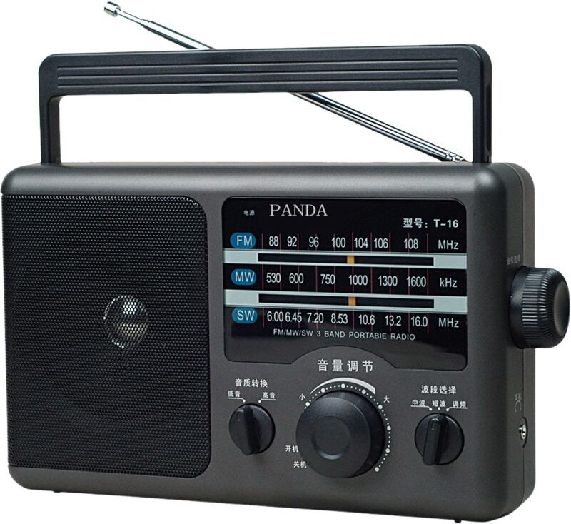 Tragbares AM/FM-Radio mit Batteriebetrieb oder Wechselstrom-Transistorradio mit großem Lautsprecher, Standard-Kopfhörera...