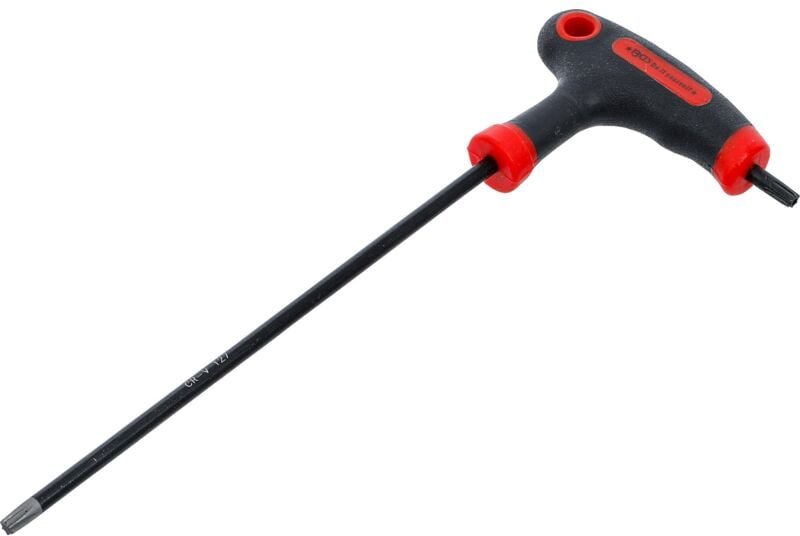 Schraubendreher mit T-Griff und seitlicher Klinge T-Profil (für Torx) mit/ohne Bohrung T27