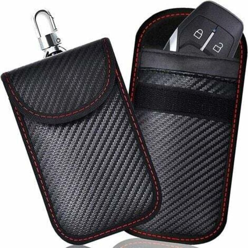 Thumbnail - Anti-Autoschlüssel-Hülle, signalblockierende Faraday-Tasche, 2er-Set signalblockierende Tasche für Autoschlüssel, Anti-R...