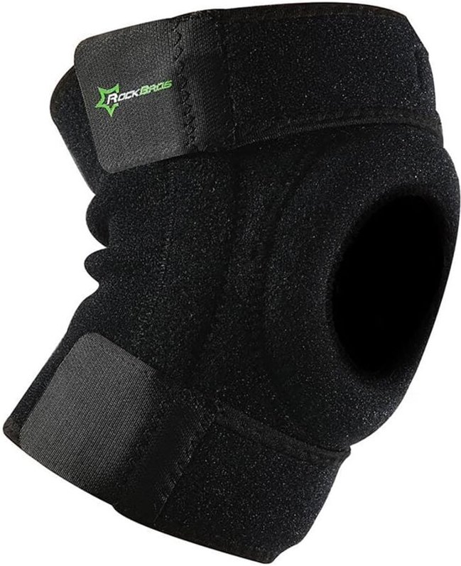 Knieschoner, Sportprotektor für Knie, Patella und Kniegelenk, Größe M - schwarz