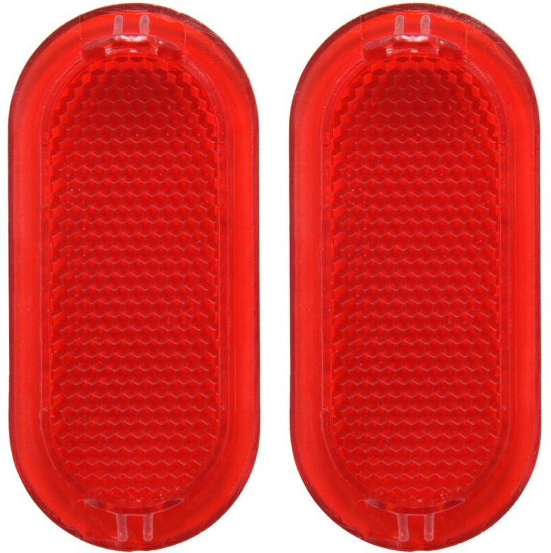 Tlily - 2Pcs Rot Innen Tür Panel Warnung Licht Kappe Reflektor für 6Q0947419