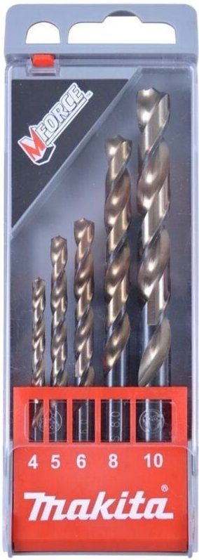 M-force Bohrerset 5-tlg., 4-10 mm - Makita