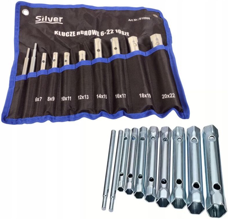 Rohrschlüssel 10 Stück, 6-22 mm doppelseitig Set