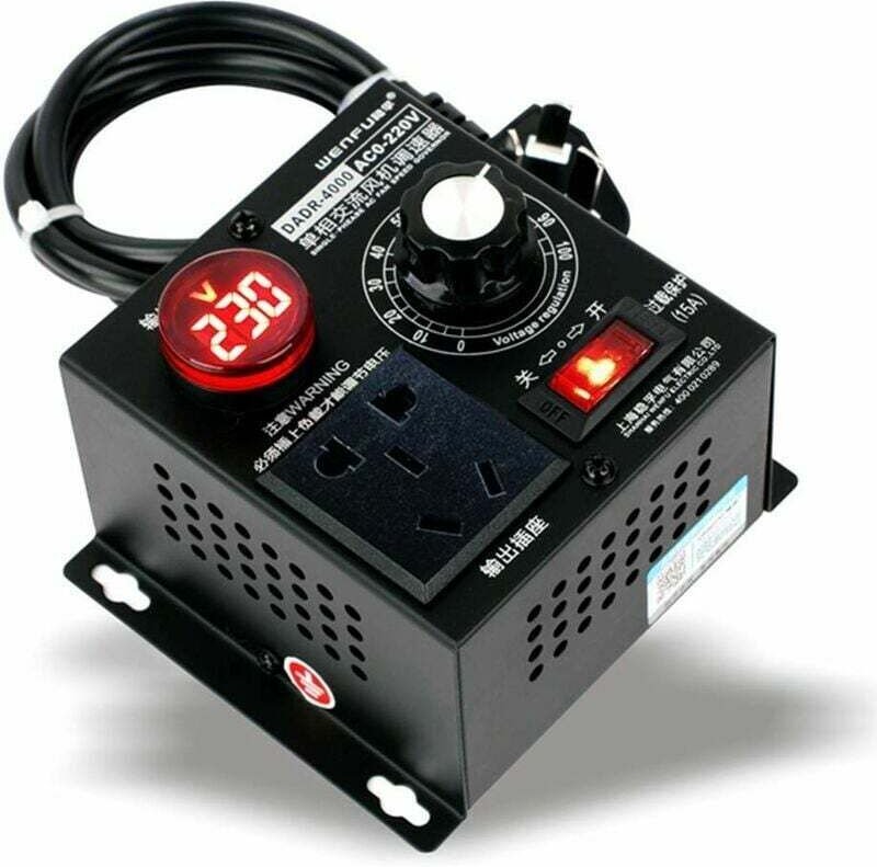 Jalleria - Dimmer, ac 220 v 9 a 4000 w scr Spannungsregler Motor Lüfterregler Geschwindigkeitsregler Dimmer