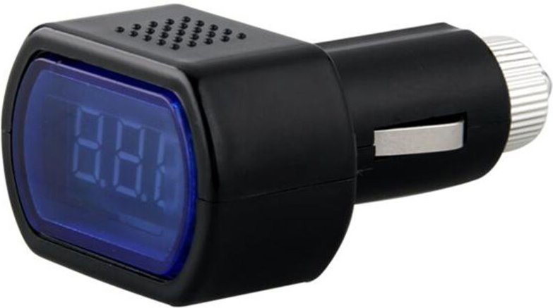 Cyslmuk - Mini-Auto-Voltmeter/Digitalanzeige-Auto-Spannungsprüfer/Mini-Batteriemonitor