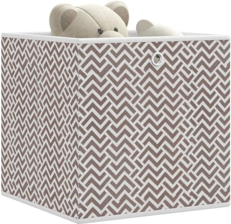 Faltboxen 4 Stk. Braun 32x32x32 cm Vlies Vidaxl