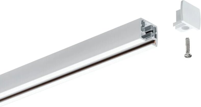 Paulmann - 95496 Hochvolt-Schienensystem-Komponente Endkappe 2er Set Chrom (matt)