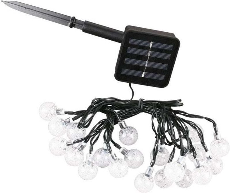 50 LED-Solar-Lichterkette, solarbetriebene Lichterkette für draußen und drinnen, 7 m und 8 Modi, IP65 wasserdichte Licht...