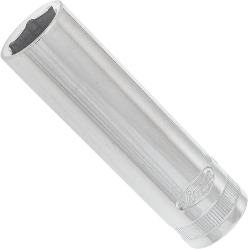 Vigor - Sechskant Steckschlüsseleinsatz ∙ lang ∙ V2586N ∙ 1/2 Zoll (12,5 mm) Vierkant hohl ∙ Außen Sechskant Profil ∙ sw...