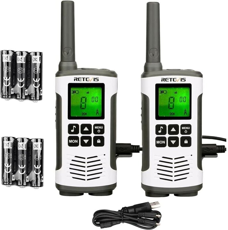 Walkie Talkie, usb wiederaufladbar, 16 Kanäle (2 Stück)