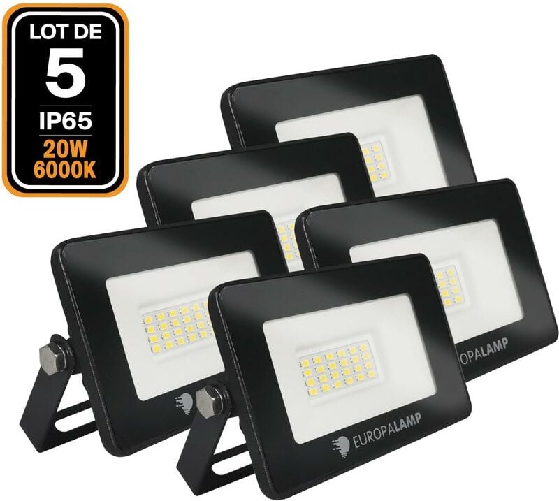 5 Fluter led 20W Ipad Kaltweiß 6500K Hohe Helligkeit