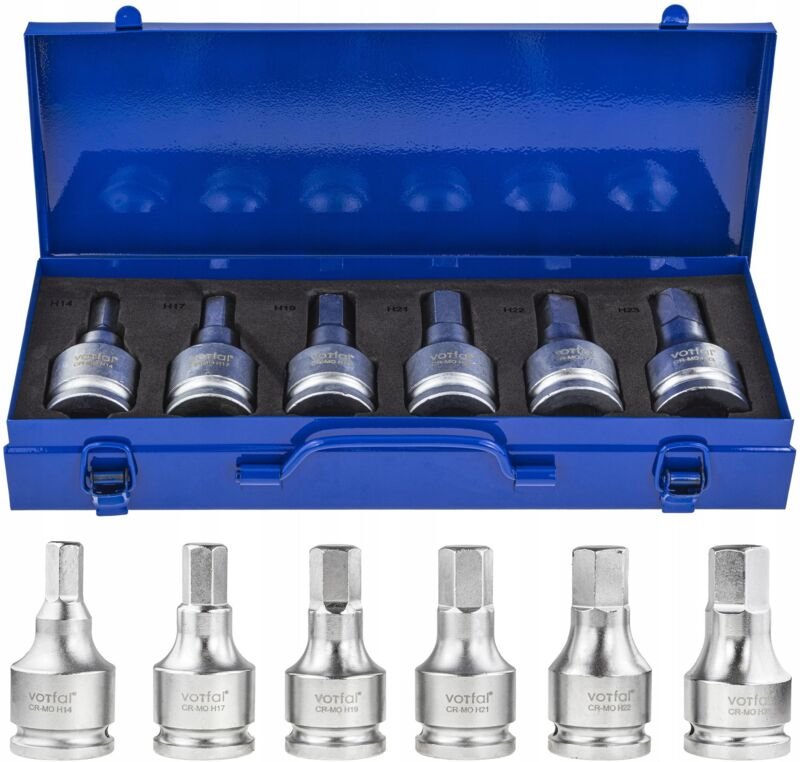 Inbusschlüssel 3/4" Schlag-Inbusschlüssel Nüsse 14-23 mm Inbus-Nuss PIAST