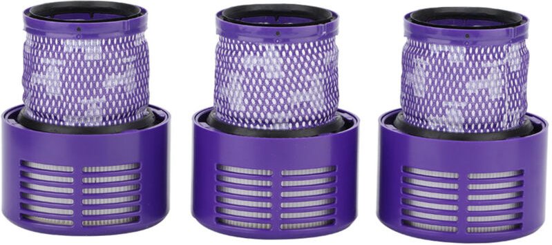 3-teiliges Staubsaugerfilter-Set, kompatibel mit V10 Fiber + ABS, 8,8 x 6,5 x 11 cm