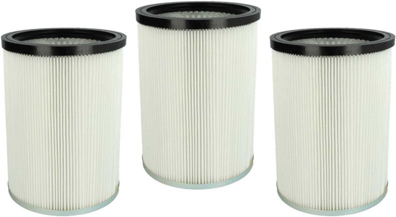 vhbw 3x Faltenfilter kompatibel mit Kärcher NT 70/3 Tc EU, NT 90/2 Me Classic AR, NT 90/2 Me Classic BR 127 V Staubsauge...