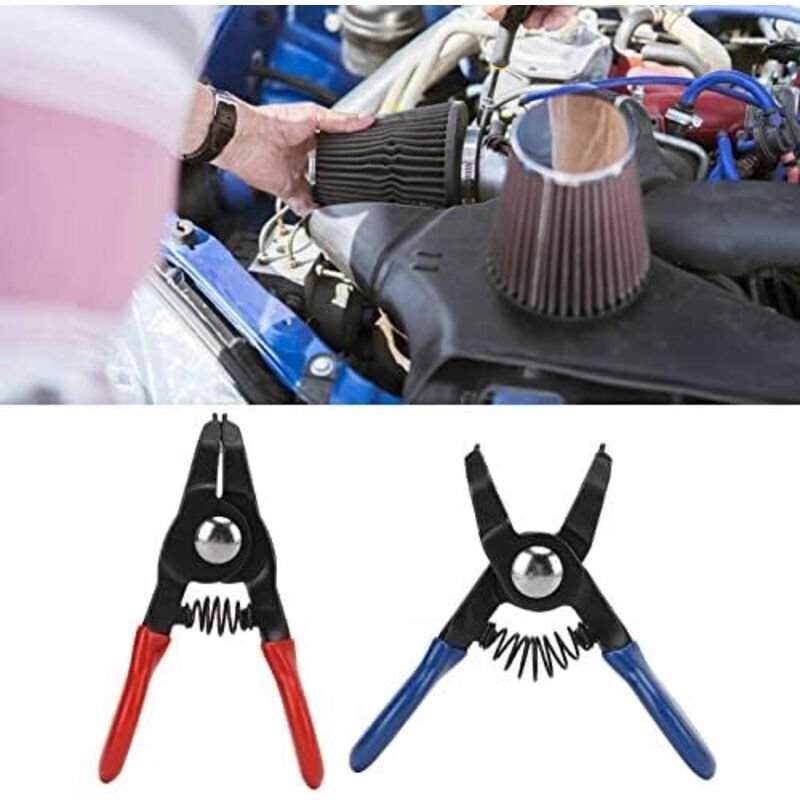 Kleine Sprengringzange, 4 Stück Mini-Sprengringzange aus robustem Metall für Innen- und Außensprengringe