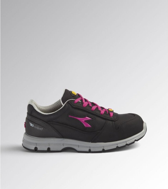 Sicherheitsschuhe niedrig RUN S3S FO SR ESD Damen - Schwarz/Fuchsia 42