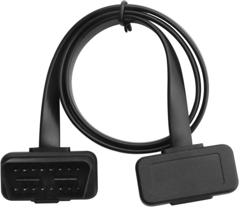 Tlily - Auto Ellenbogen Obd2 16 Pin Stecker Auf Buchse Flach Diagnose Verlängerungs Kabel Verbindung