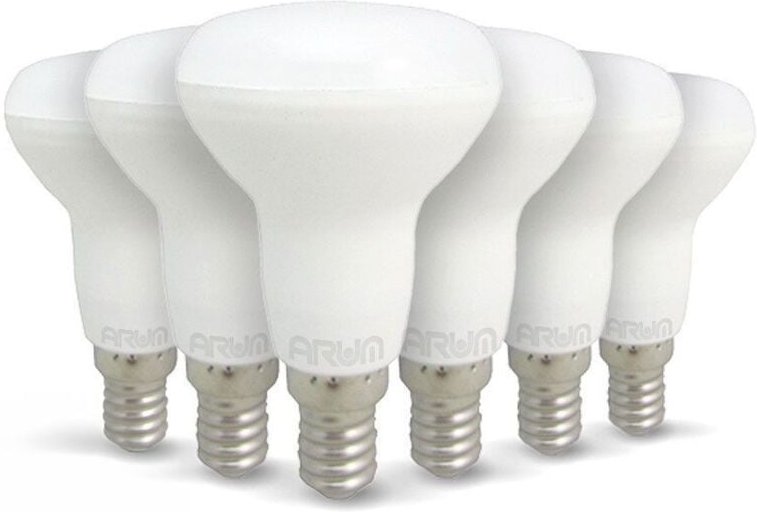 Set mit 6 LED-Lampen E14 R50 6W Gl. 50W Farbtemperatur: Warmweiß 2700K