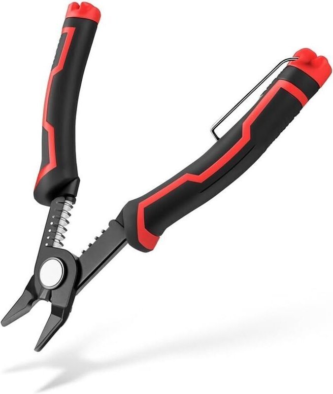 Drahtschneider, 3-in-1 Multifunktions-Abisolierzange und Elektriker-Abisolierzange, Kabelschneider für 20–10 AWG mit erg...