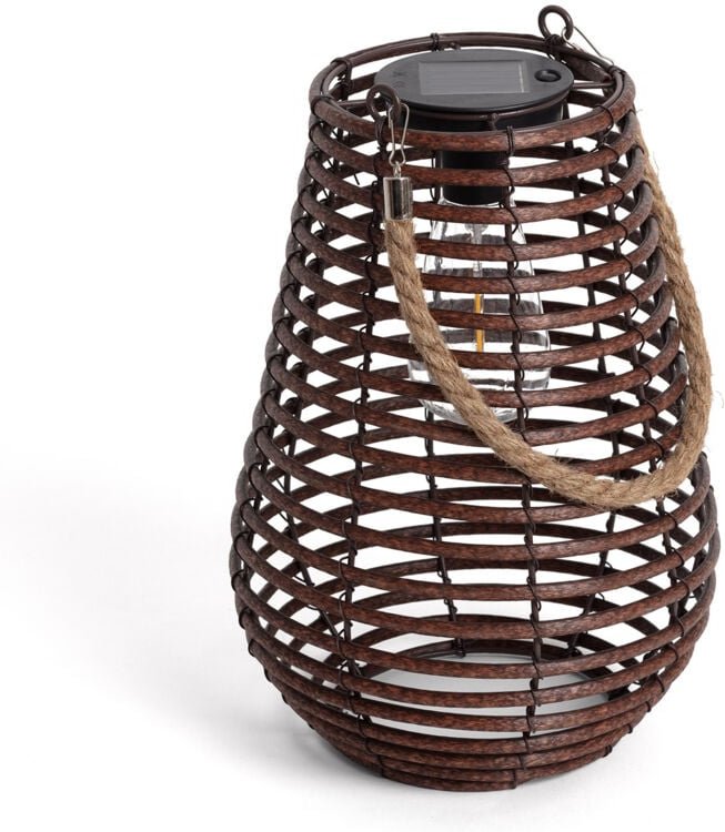 LED-Tischlampe Aussen Solar Raikot Natürlich