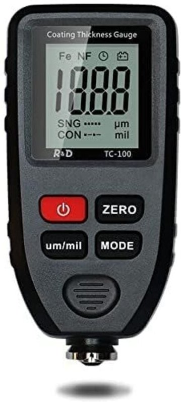 Lackschichtdickenmessgerät Autolack Lackmessgerät auto Car Karosserie Schichtdickenmessgerät 0-1300μm LCD Display Für Ei...