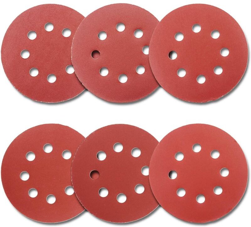 125 mm Klett-Schleifscheiben für Exzenterschleifer, verschiedene Schleifpapiere 1000/800/600/400/320/240, zum Schleifen ...