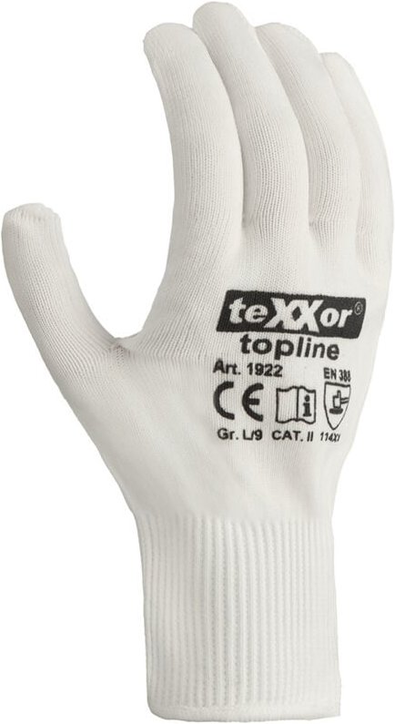 teXXor® topline Feinstrick-Handschuhe NYLON, Weiß