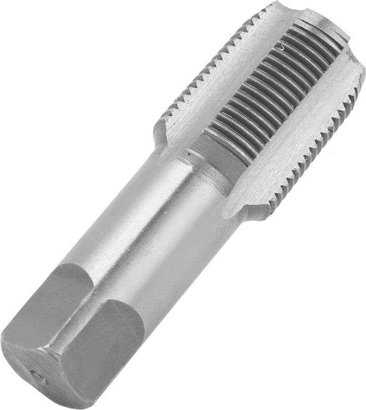 Alovez - 3/4 Zoll NPT-Rohrgewindebohrer, silbernes Standard-HSS-Gewindereparatur-Maschinengewindebohrwerkzeug
