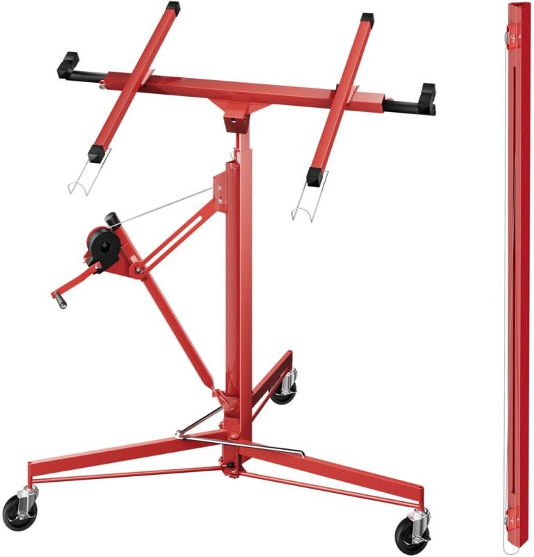 Wiltec - set xxl Plattenheber bis max. 68 kg + 140 cm Verlängerung, Höhe 140-465 cm, max. Breite 2,90 m, Montagehilfe fü...