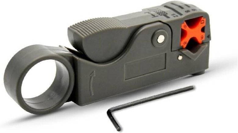 Abisolierzange für Koaxialkabel 1er-Pack Einfach 95 mm Abisolierzange Kabelabisolierer für Ethernet-Kabelabisolierer, Ko...