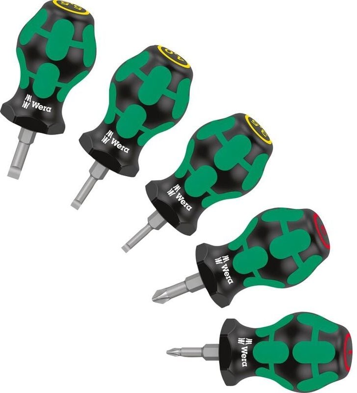 Schraubendreher-Satz Stubby Schlitz/PH, 5-teilig - Wera
