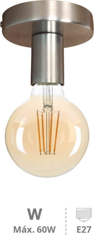 Deckenstrahler Serie Jokela E27 Nickel