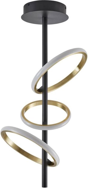 Thumbnail - Lucande - led Deckenleuchte 'Madu' aus Metall für Wohnzimmer & Esszimmer von