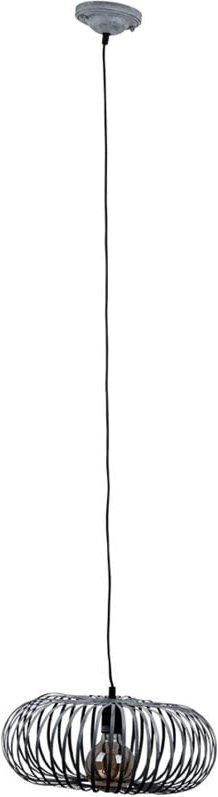 Eglo - Hänge Leuchte Pendel Schlafzimmer Lampe Metall Käfig grau Decken Strahler Trio Leuchten 306900161