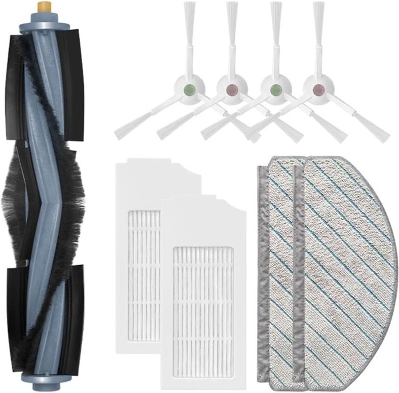 Für t10 plus roboter-staubsauger ersatzteile hauptbürste seitenbürste hepa-filter wischlappen