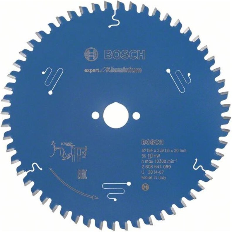 Bosch Kreissägeblatt Expert for Aluminium für Handkreissägen 184 x 20 x 2,6 mm 56 - 2608644099