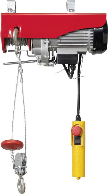 Thumbnail - Toolcraft - 1553742 Elektrischer Seilhebezug Tragfähigkeit (mit Umlenkrolle) 600 kg Tragfähigkeit (ohn