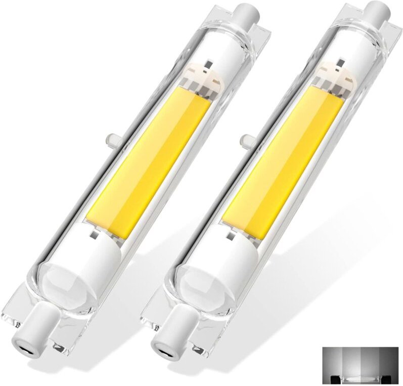 R7s LED-Lampe, R7S LED 118 mm, dimmbar, 13 W, Warmweiß 3000 K, kein Flimmern, lineare R7S LED-Lampe 118 mm, ersetzt Halo...