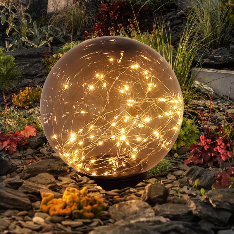 Led Solarleuchte rauch Solar-Bodenleuchten - Globo